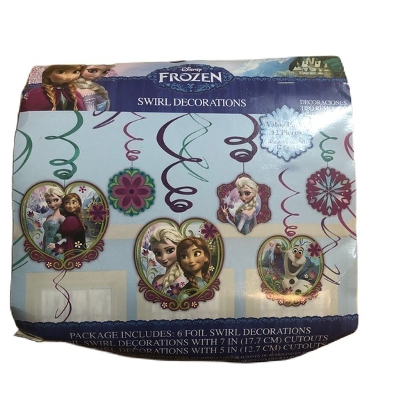 Disney Frozen Swirl Decorations Party NEW Elsa and Anna Birthday - Picture 1 of 5